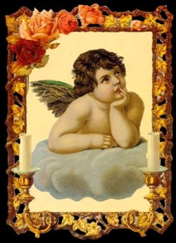 Glansbilledeark - Raphaels engel
